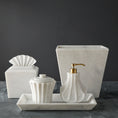 Load image into Gallery viewer, Yasmin Marble Tissue Box - Pearl White Marble Honed

