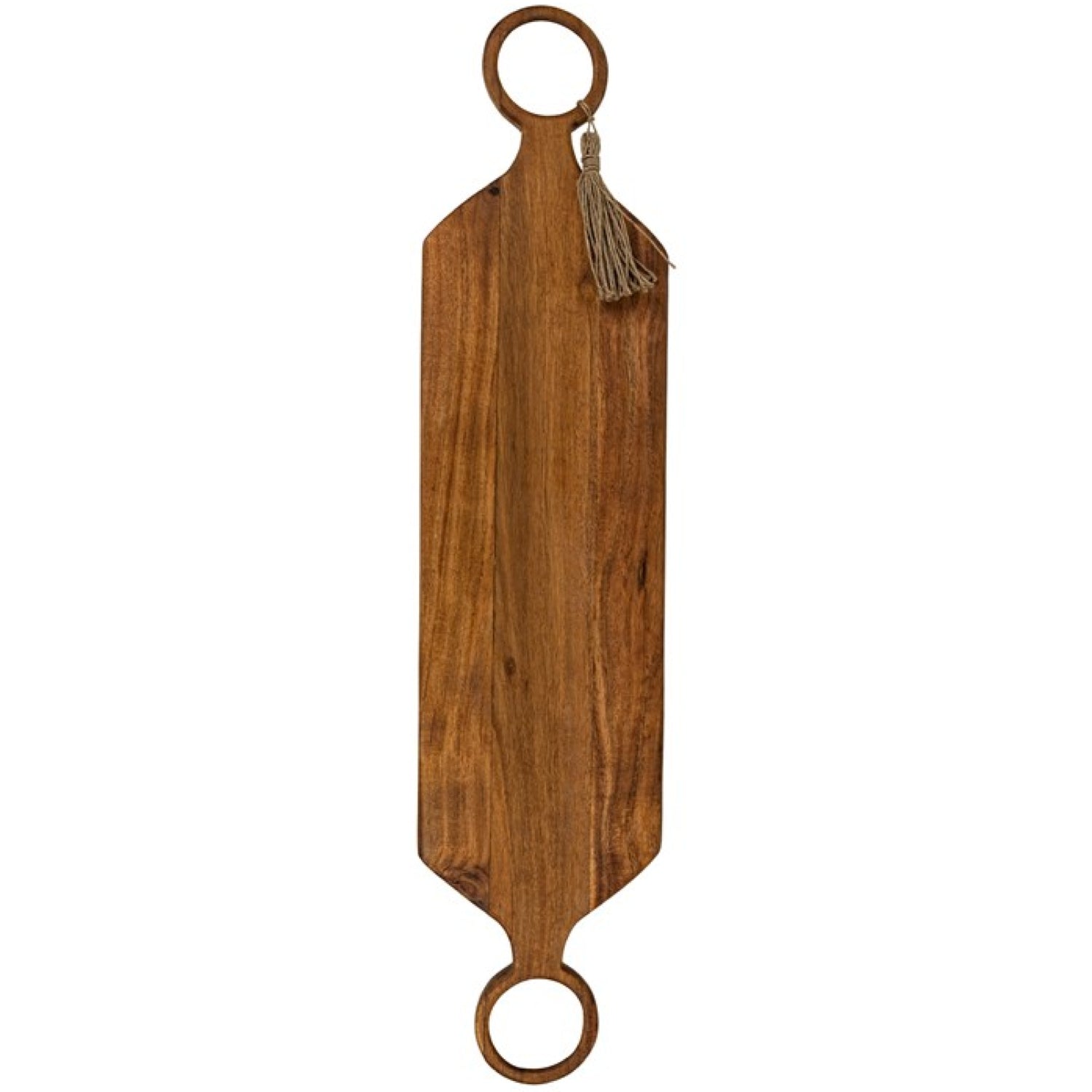Acacia Serving Board with Circular Handles
