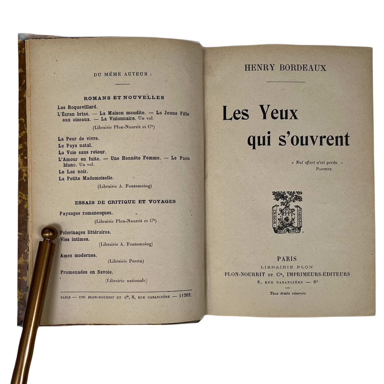 French Antique Marbalized Covers with Red & Brown Leather Binding 1865-1917 - set of 4
