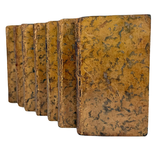 French Philosophy Books of 18th Century - set of 7