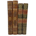 Load image into Gallery viewer, French Antique Love Novels & Edifying Letters of Missionaries in Red & Brown - set of 4
