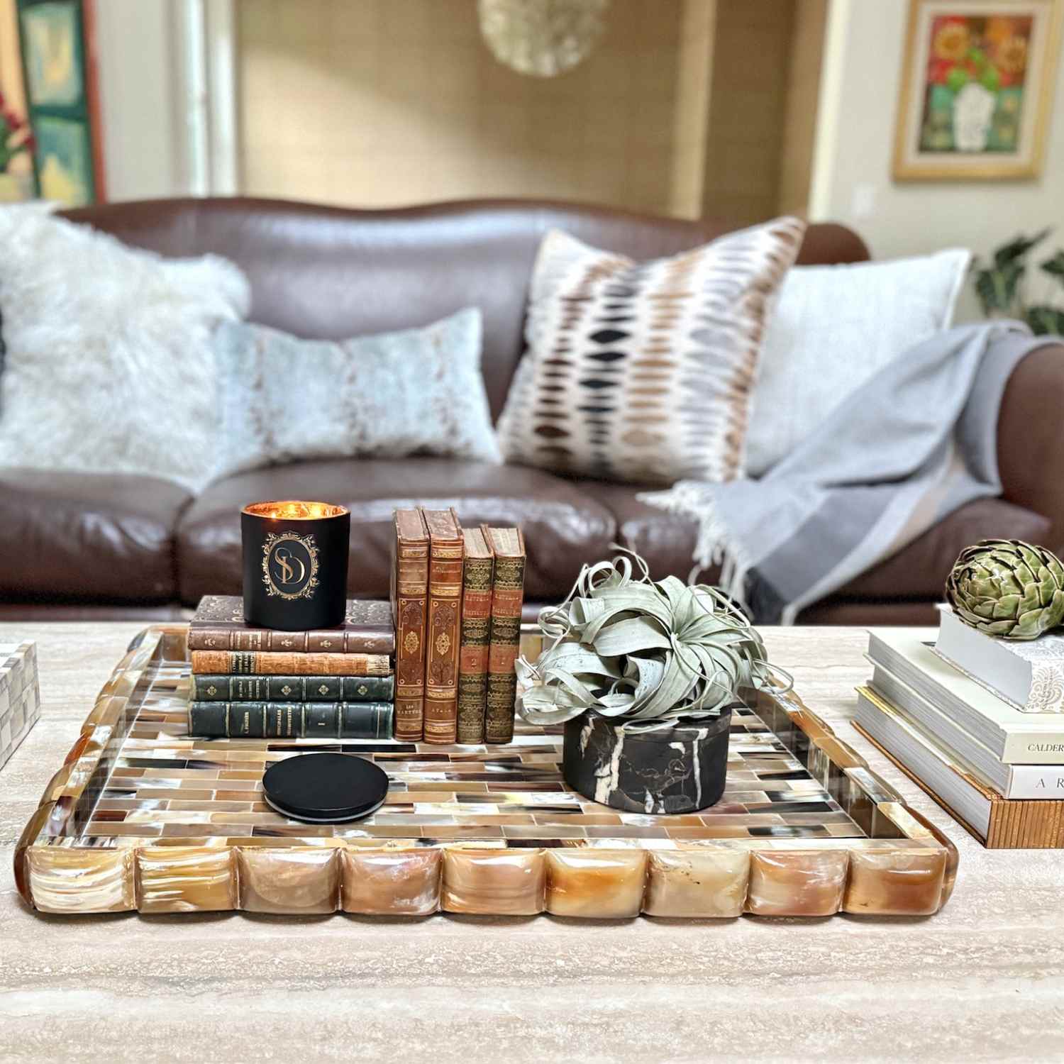 French Antique Love Novels & Edifying Letters of Missionaries in Red & Brown - set of 4