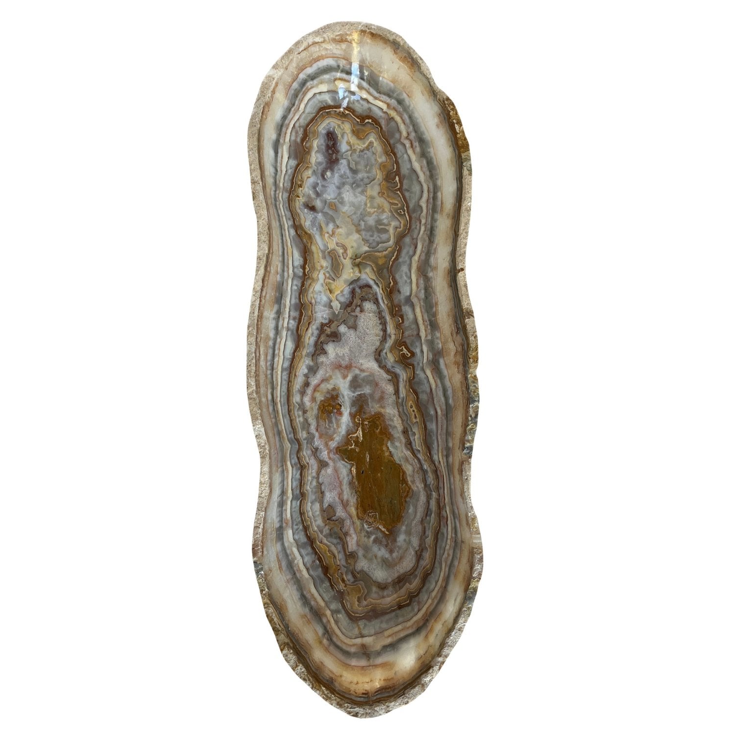 Banded Onyx Canoe (No. 2)