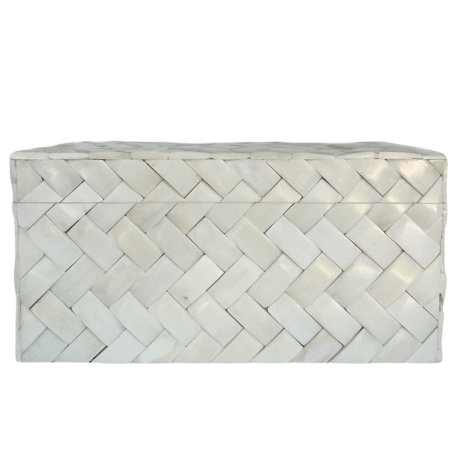 Ivory Braid Box - 10"x 5"x 5"