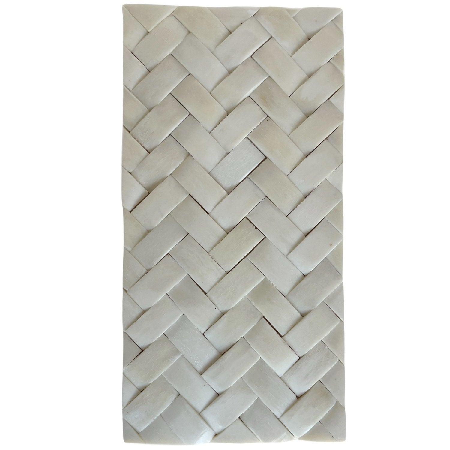 Ivory Braid Box - 10"x 5"x 5"