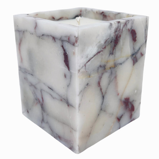 Calacatta Viola Marble Candle - Wood Sage + Sea Salt