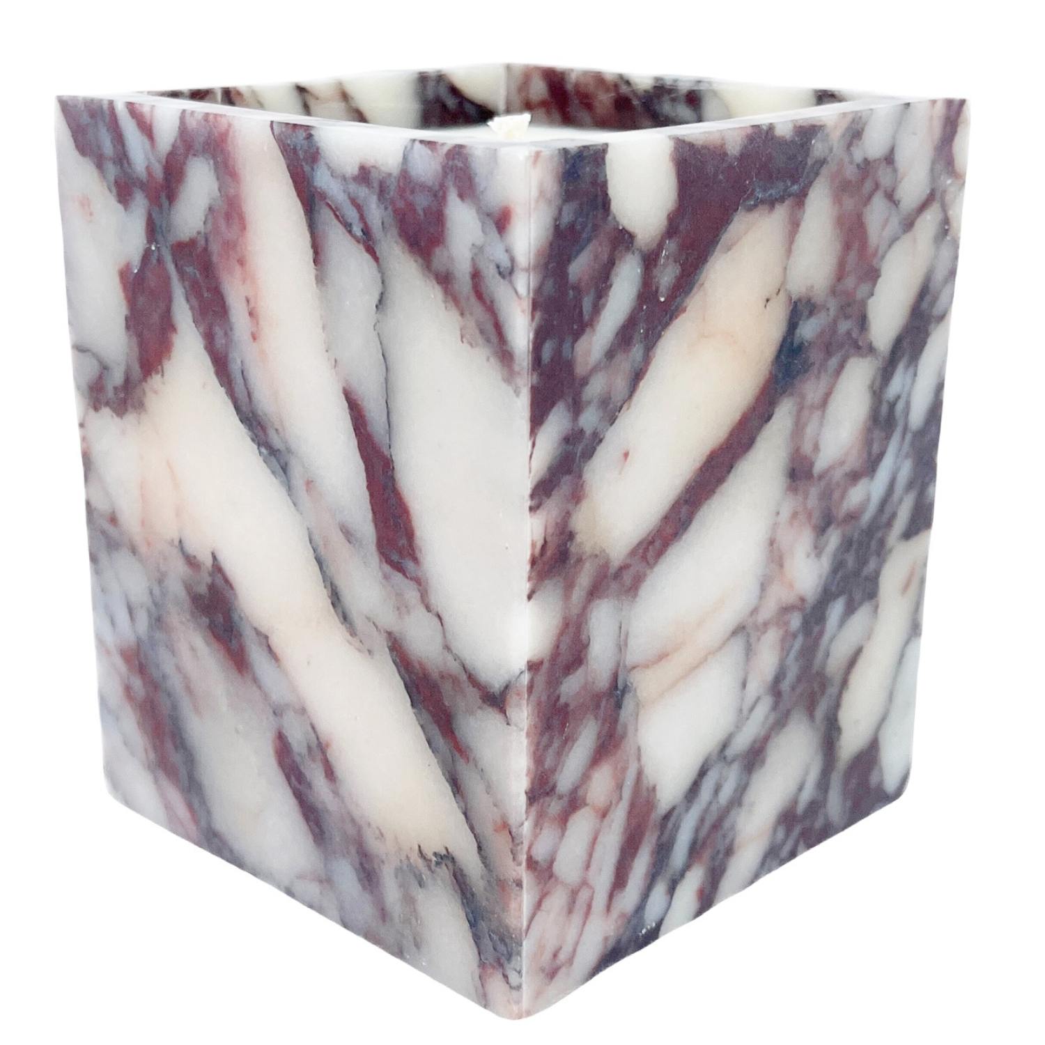 Calacatta Viola Marble Candle - Wood Sage + Sea Salt