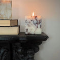 Load image into Gallery viewer, Calacatta Viola Marble Candle - Wood Sage + Sea Salt
