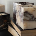 Load image into Gallery viewer, Calacatta Viola Marble Candle - Wood Sage + Sea Salt

