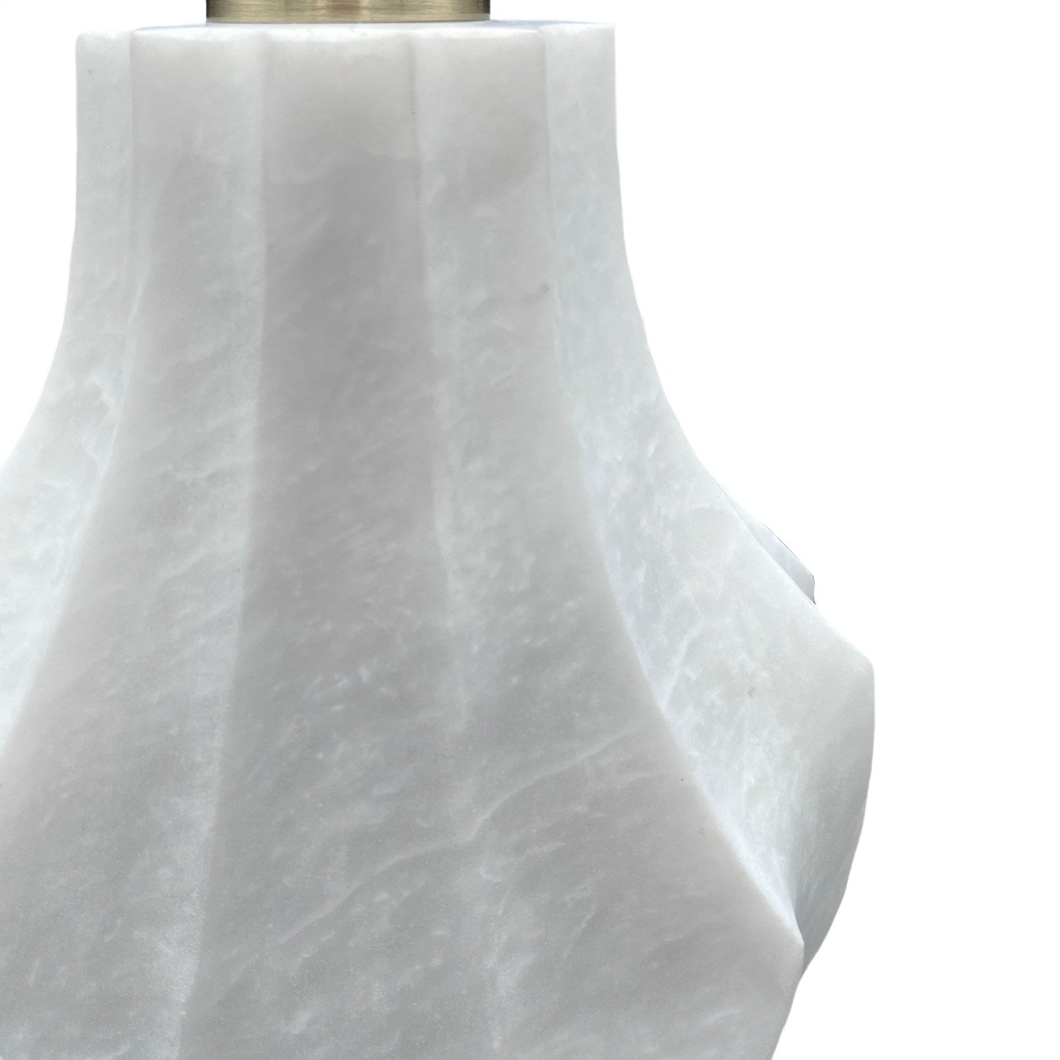 Yasmin Marble Soap Dispenser - Pearl White Marble Honed