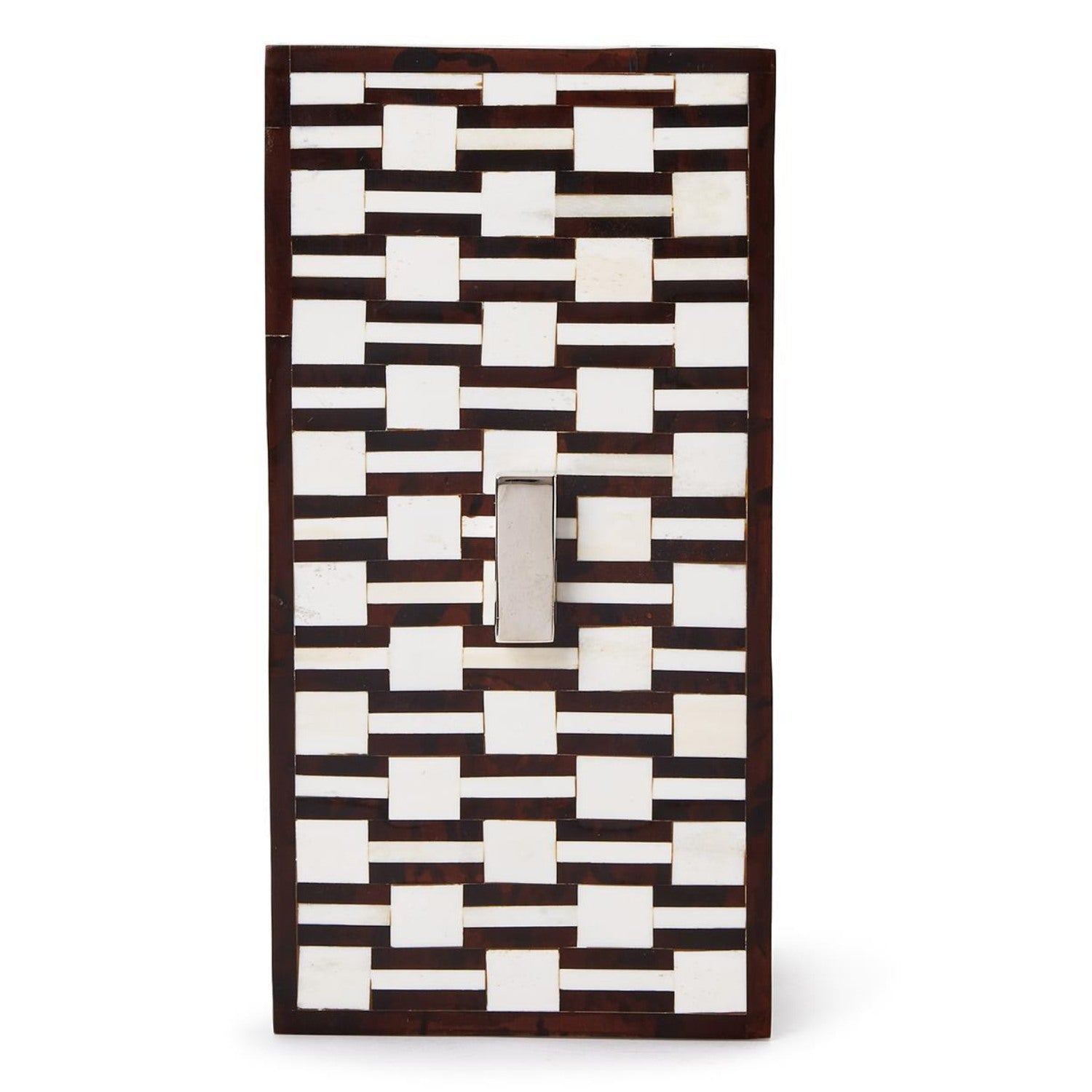 Caspian Bone Box with Silver Feet & Handle