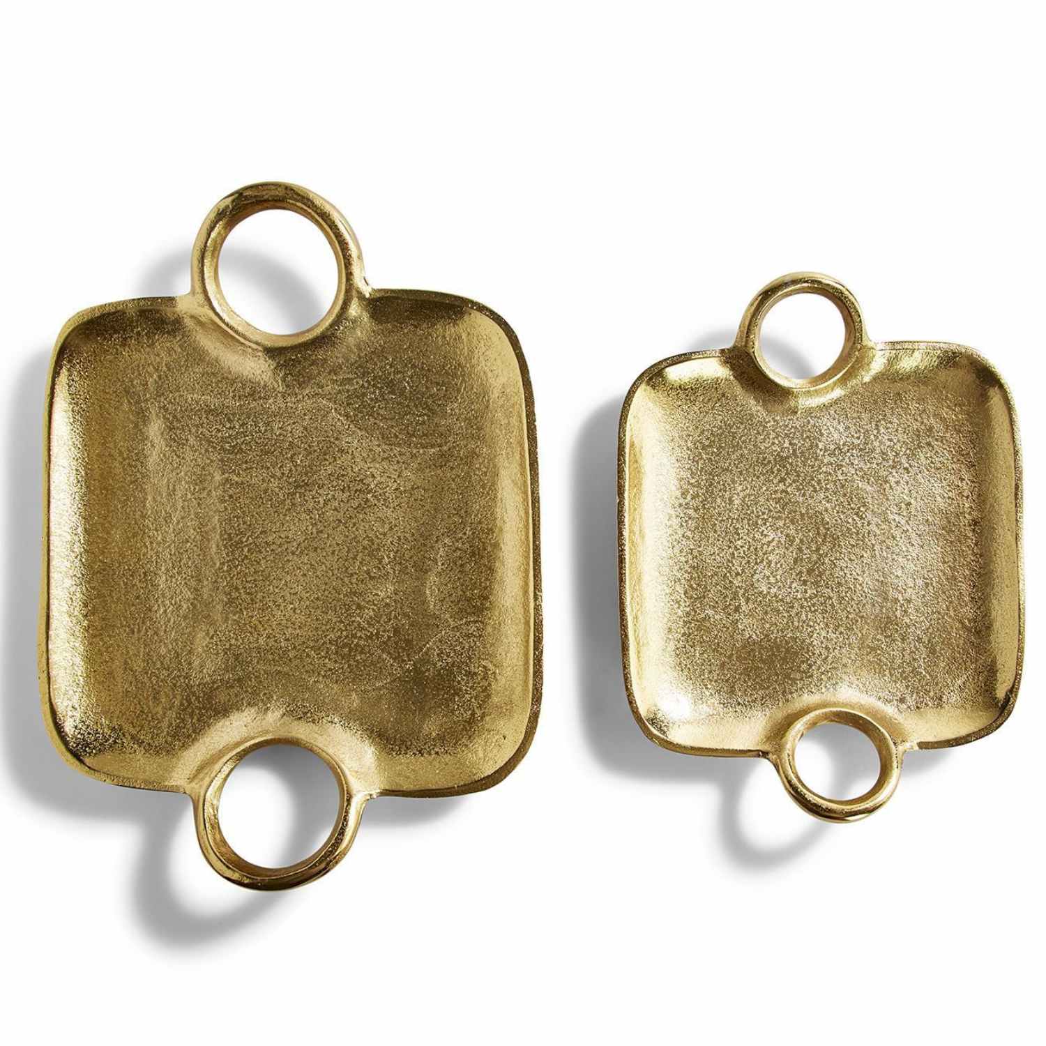 Golden Moderna Trays - Set of 2