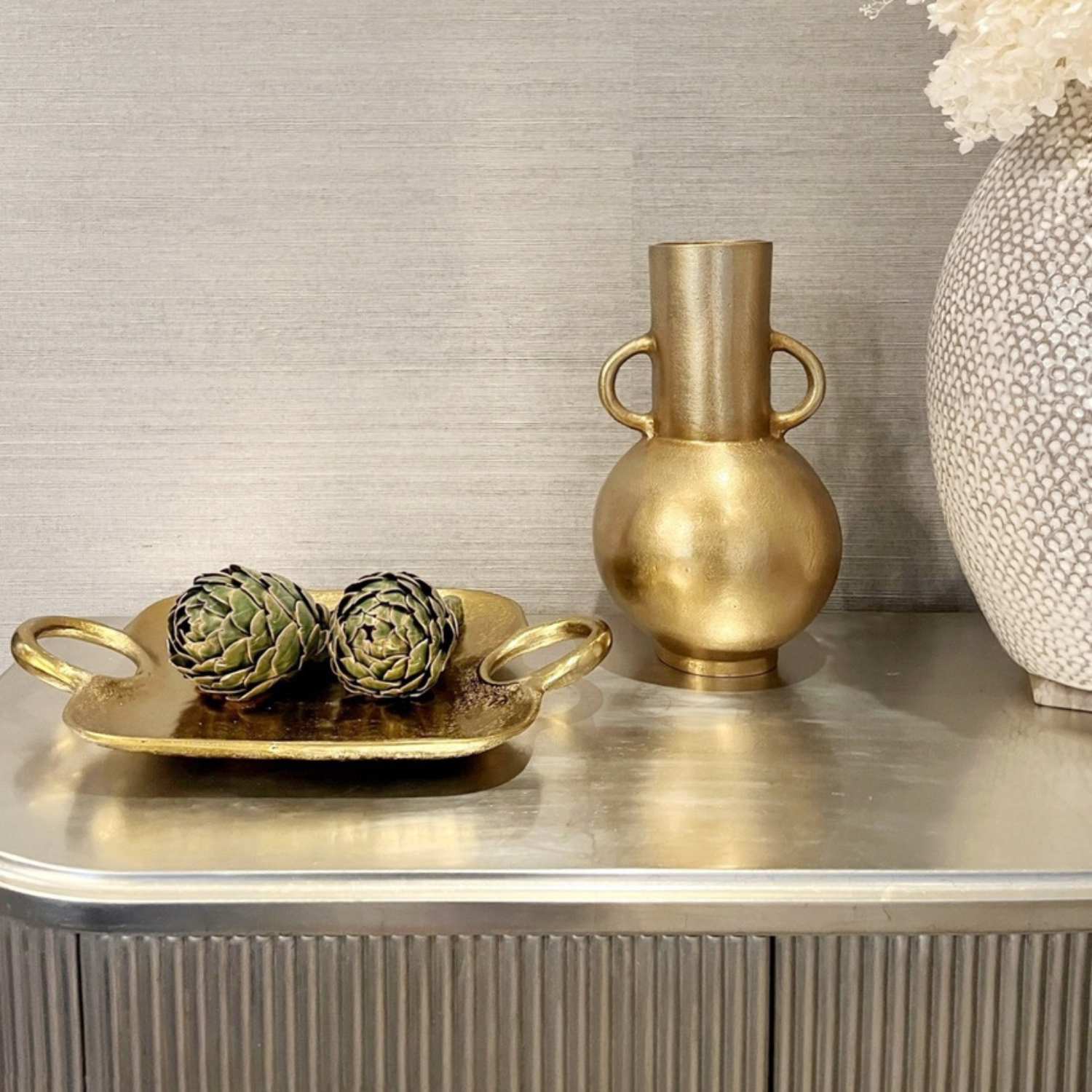Golden Moderna Trays - Set of 2