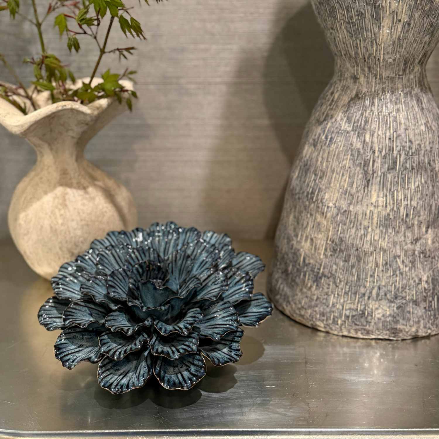 Ceramic Dahlia Sculpture