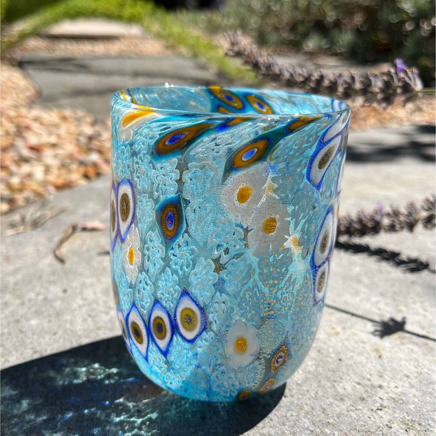 Millefiori Murano Drinking Glasses - Set of 6