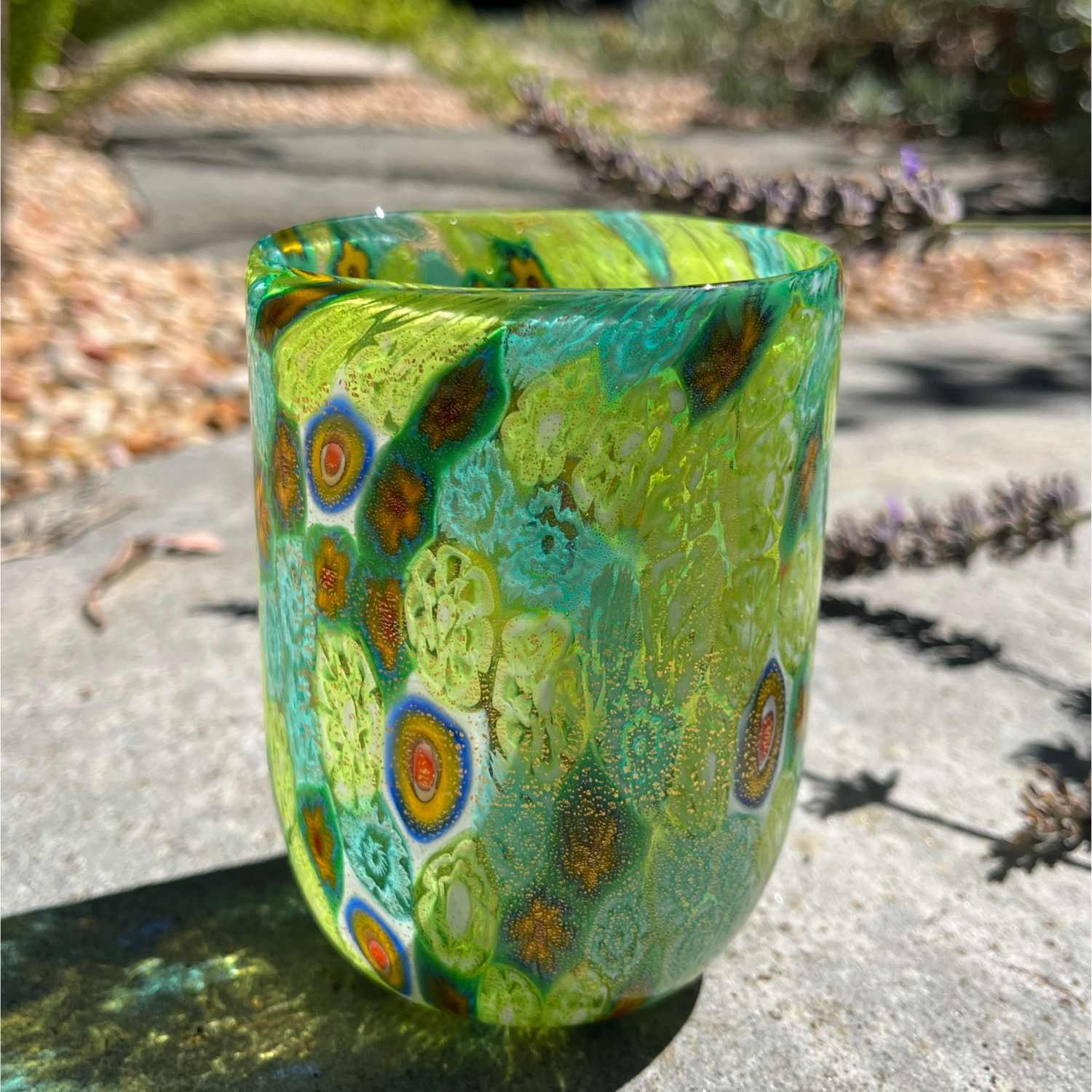 Millefiori Murano Drinking Glasses - Set of 6