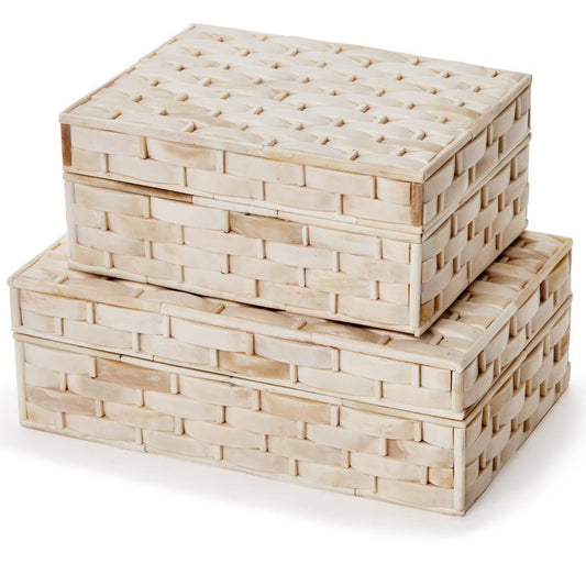 Basketweave Bone Box