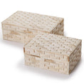 Load image into Gallery viewer, Basketweave Bone Box
