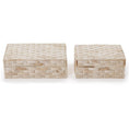 Load image into Gallery viewer, Basketweave Bone Box
