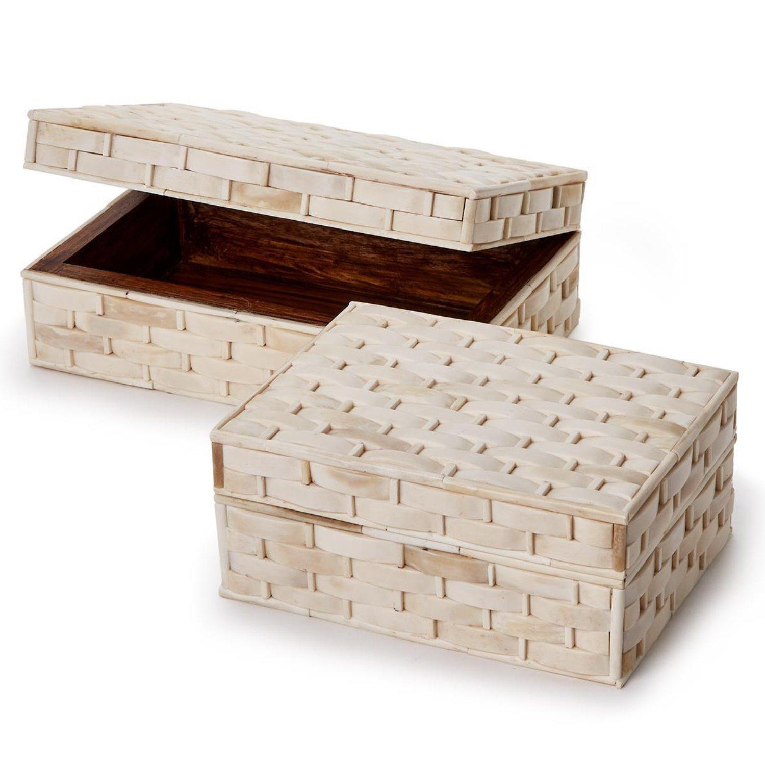 Basketweave Bone Box