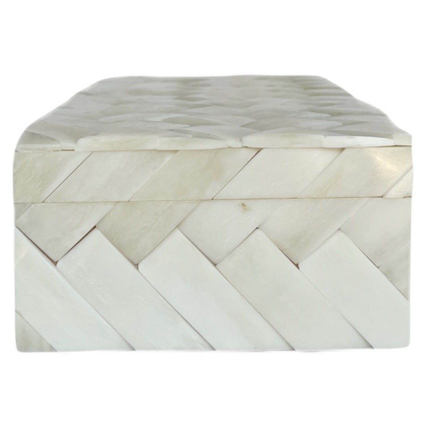 Ivory Braid Box - 10"x 4.5"x 2.5"