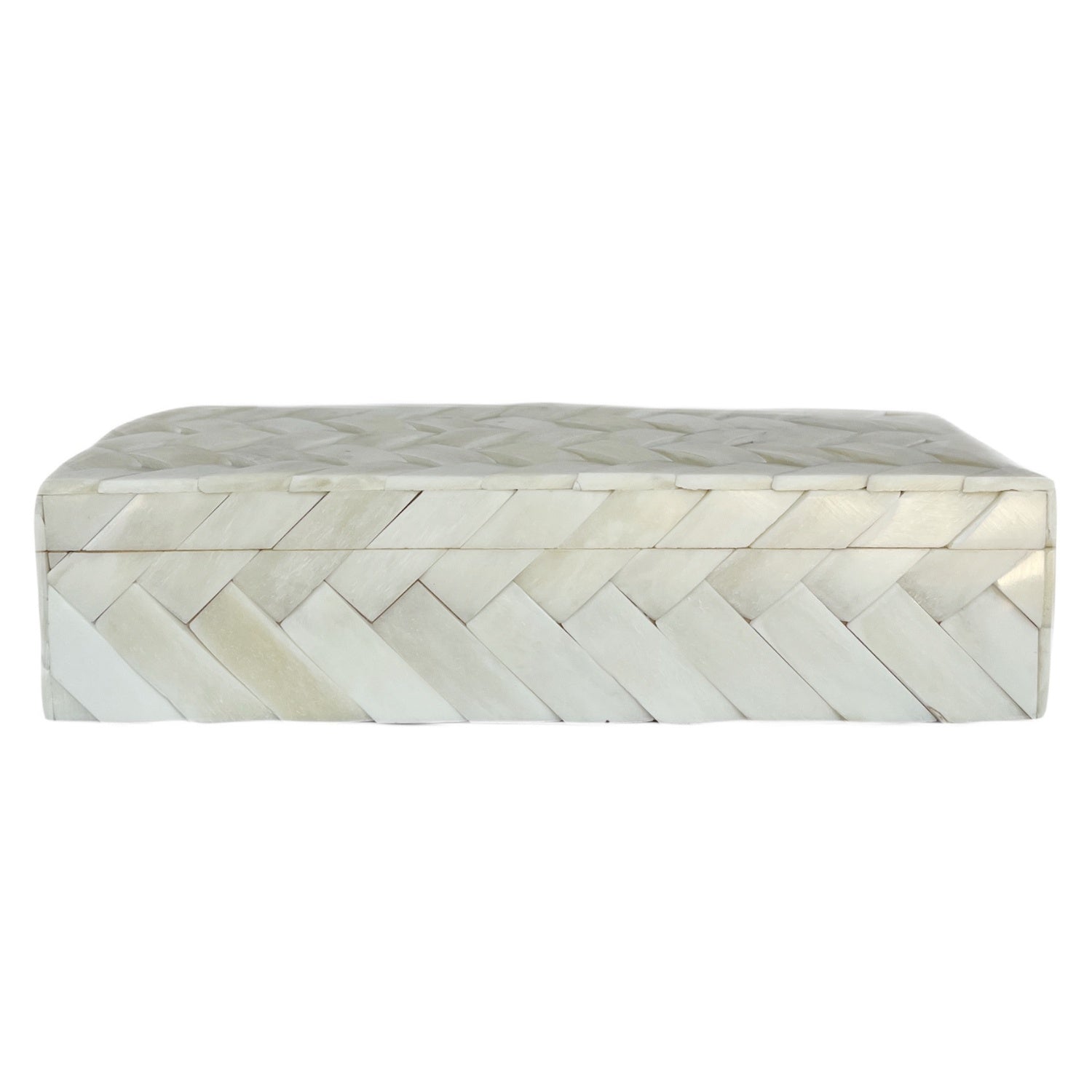 Ivory Braid Box - 10"x 4.5"x 2.5"