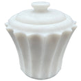 Load image into Gallery viewer, Yasmin Marble Lidded Canister - Pearl White Marble Honed
