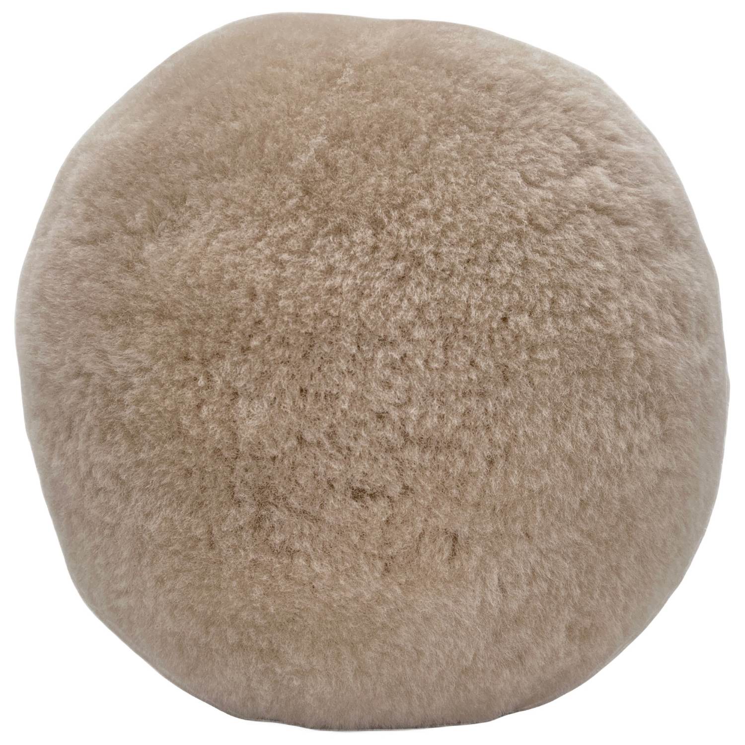 Shorn Sheepskin Ball Cushion - Oatmeal - 11"