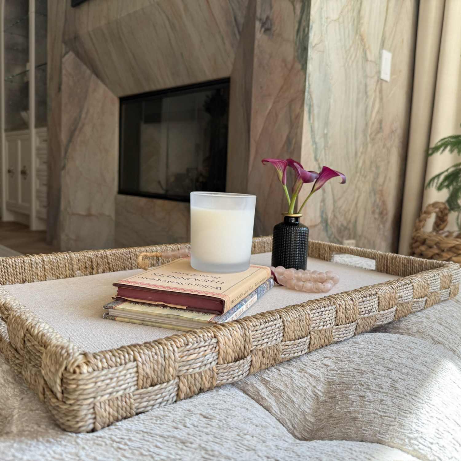 Sea Grass Woven Trays – Set of 2