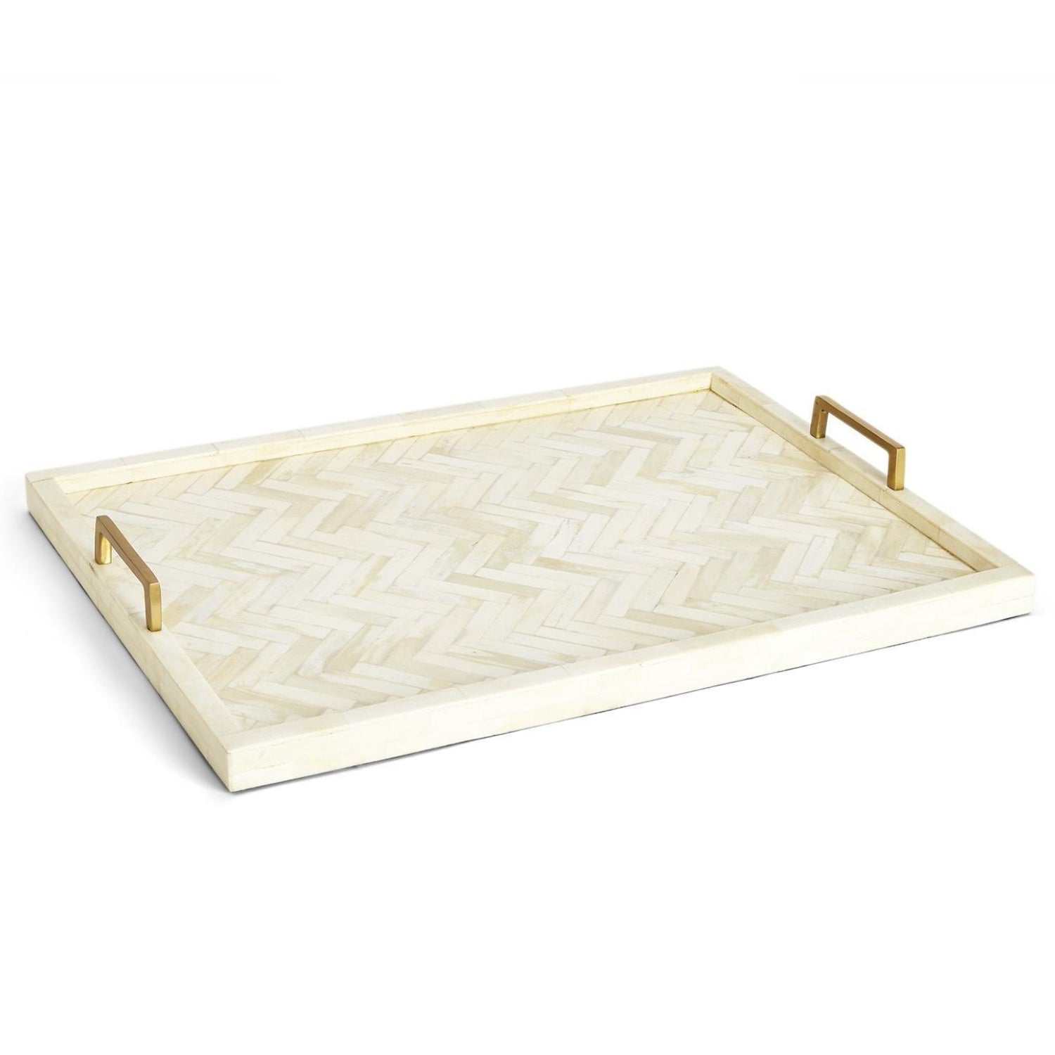 Herringbone Tray with Handles