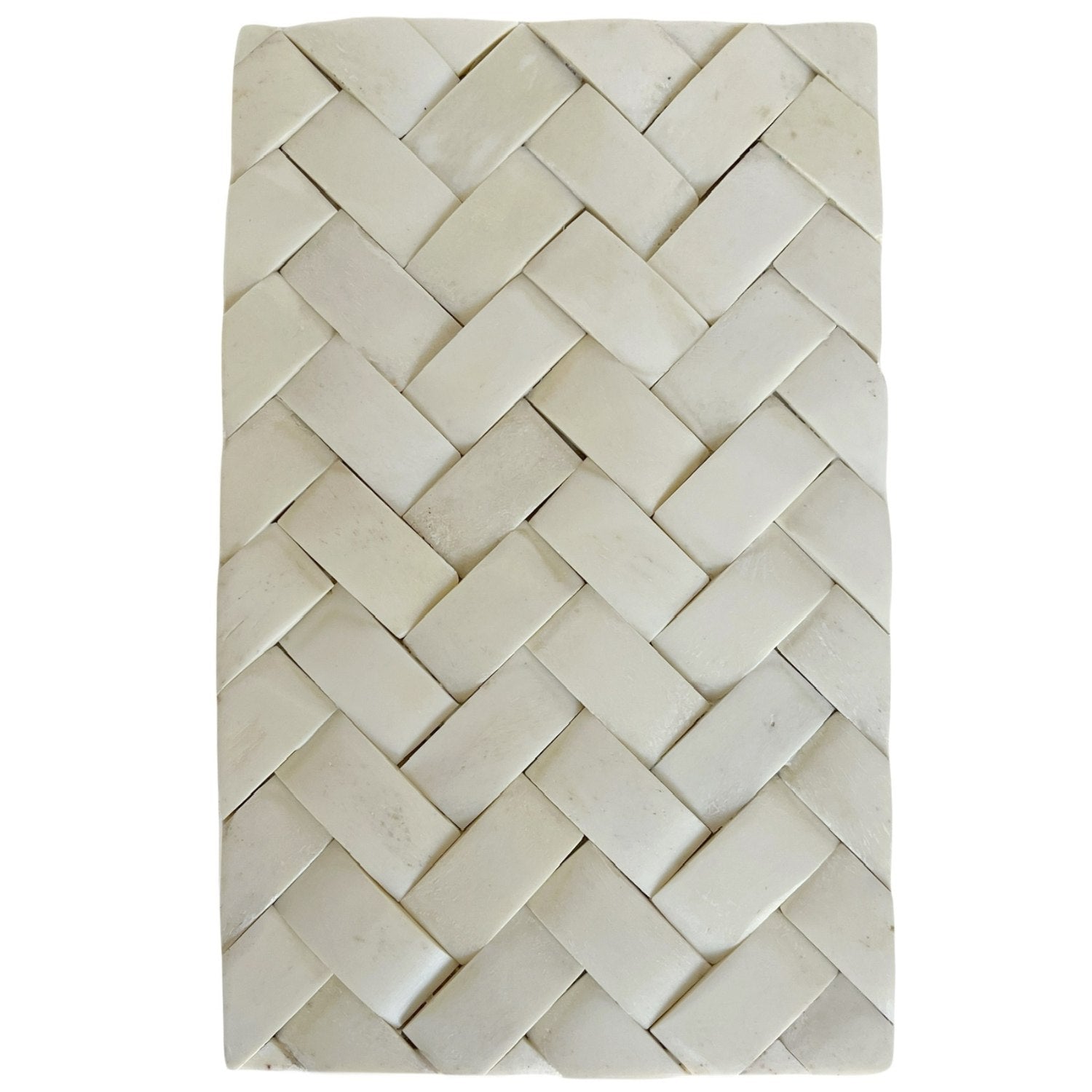 Ivory Braid Box - 8"x 5"x 2"