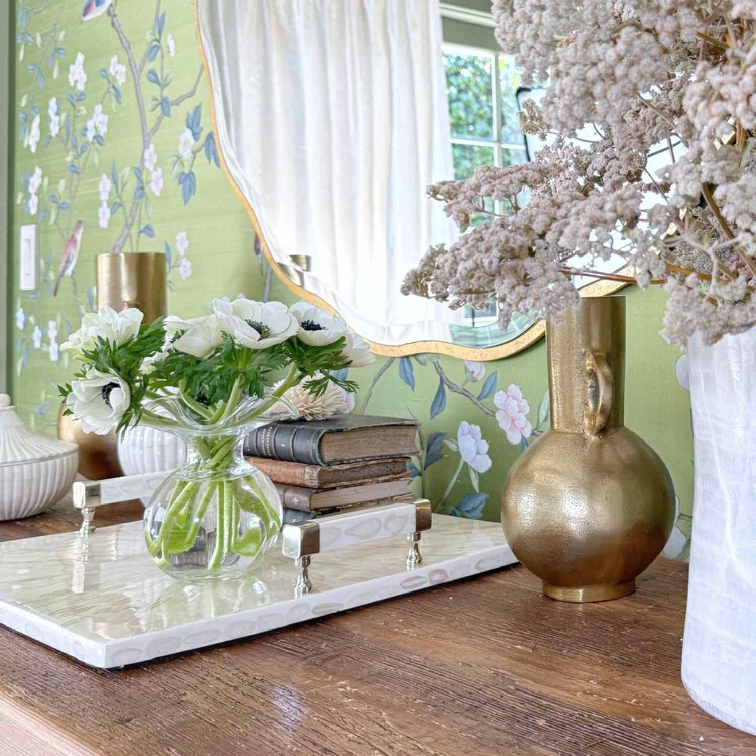 Halo Bone Tray with Handles