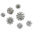 Load image into Gallery viewer, Ceramic Wall Flowers Ivory - Set of 7
