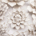 Load image into Gallery viewer, Ceramic Wall Flowers Ivory - Set of 7
