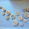 Load image into Gallery viewer, Ceramic Wall Flowers Ivory - Set of 7
