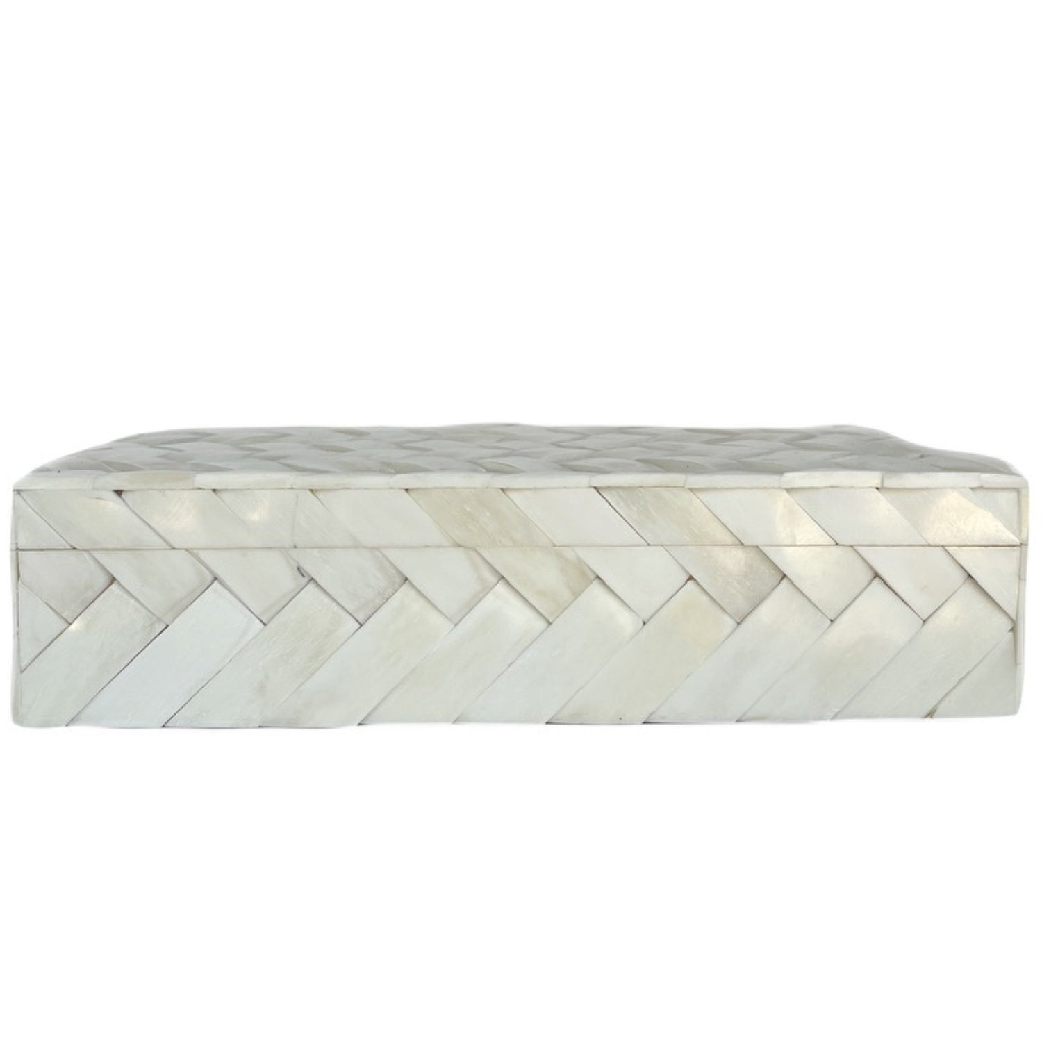 Ivory Braid Box - 10"x 6"x 2.5"