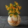 Load image into Gallery viewer, Jupiter Vase / Lantern - Crema Verde Onyx - Large
