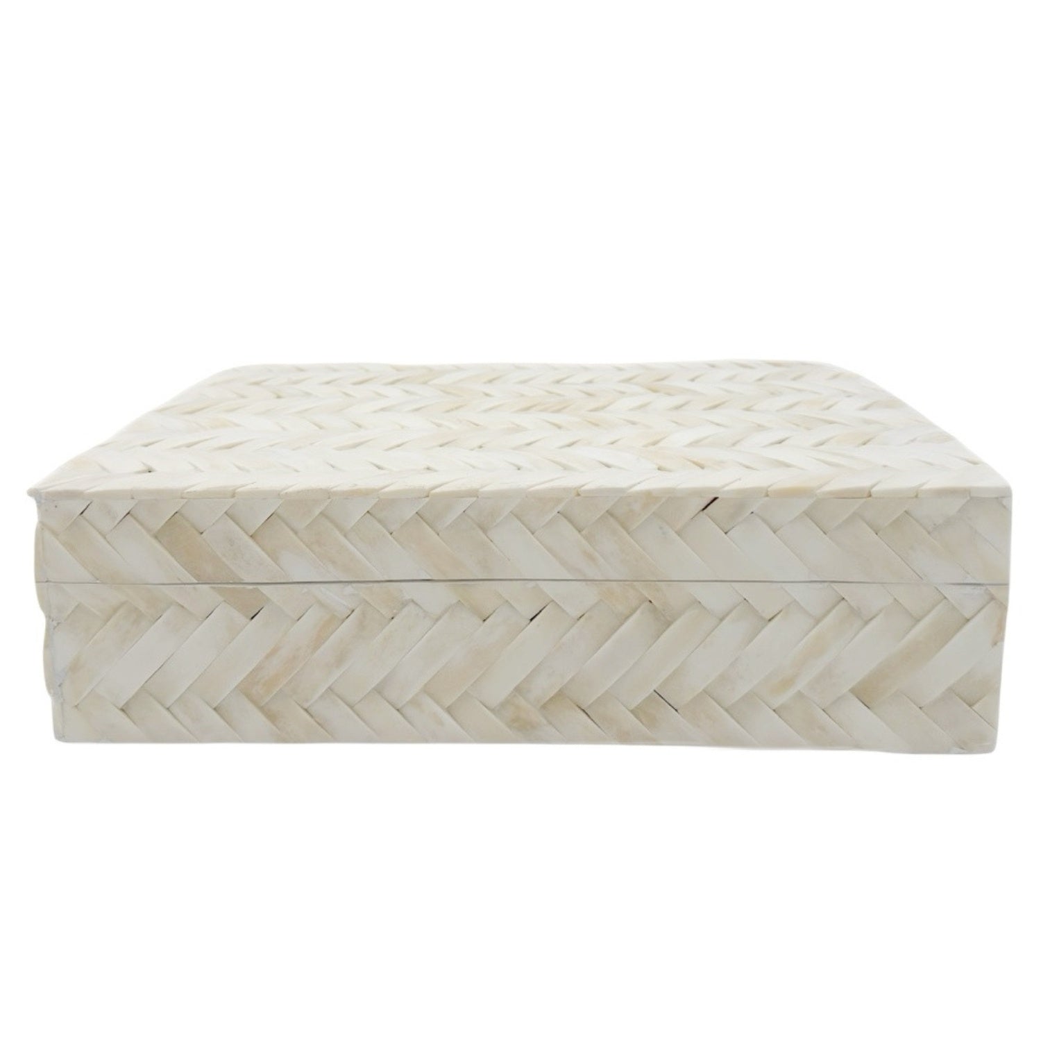 Ivory Braid Box  14" x 10" x 4.25"