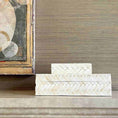 Load image into Gallery viewer, Ivory Braid Box  14" x 10" x 4.25"
