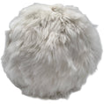 Load image into Gallery viewer, Suri Alpaca Ball Cushion - Ivory - 11"
