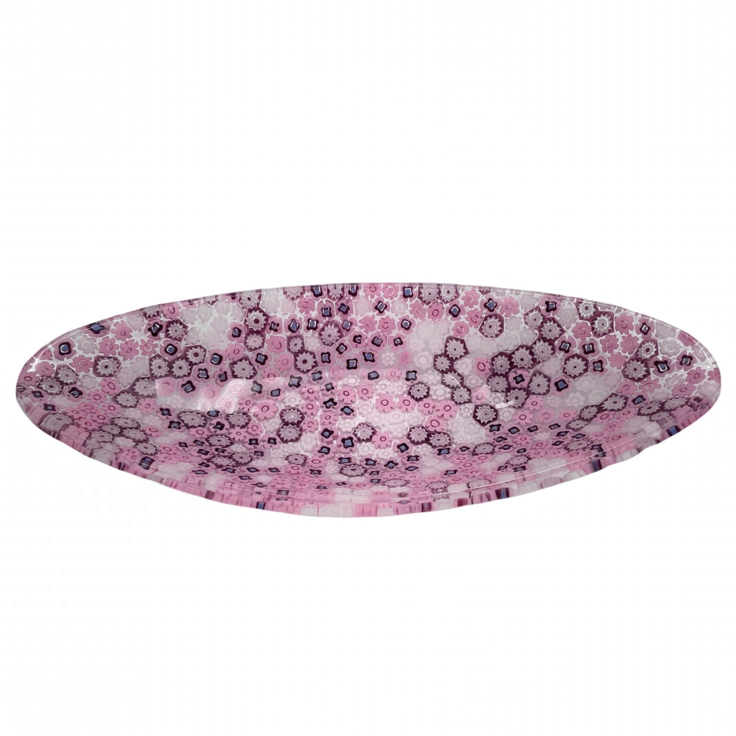Ruby Murrina Millefiori Murano Glass Catch All Dish