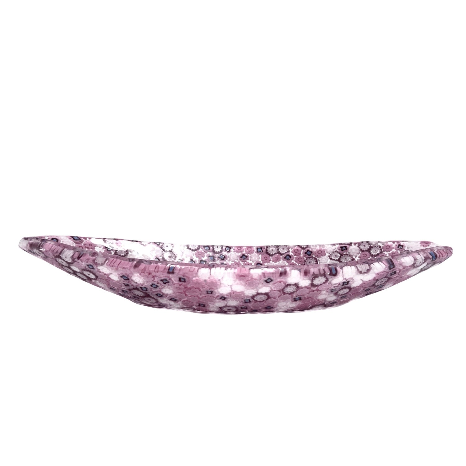 Ruby Murrina Millefiori Murano Glass Catch All Dish