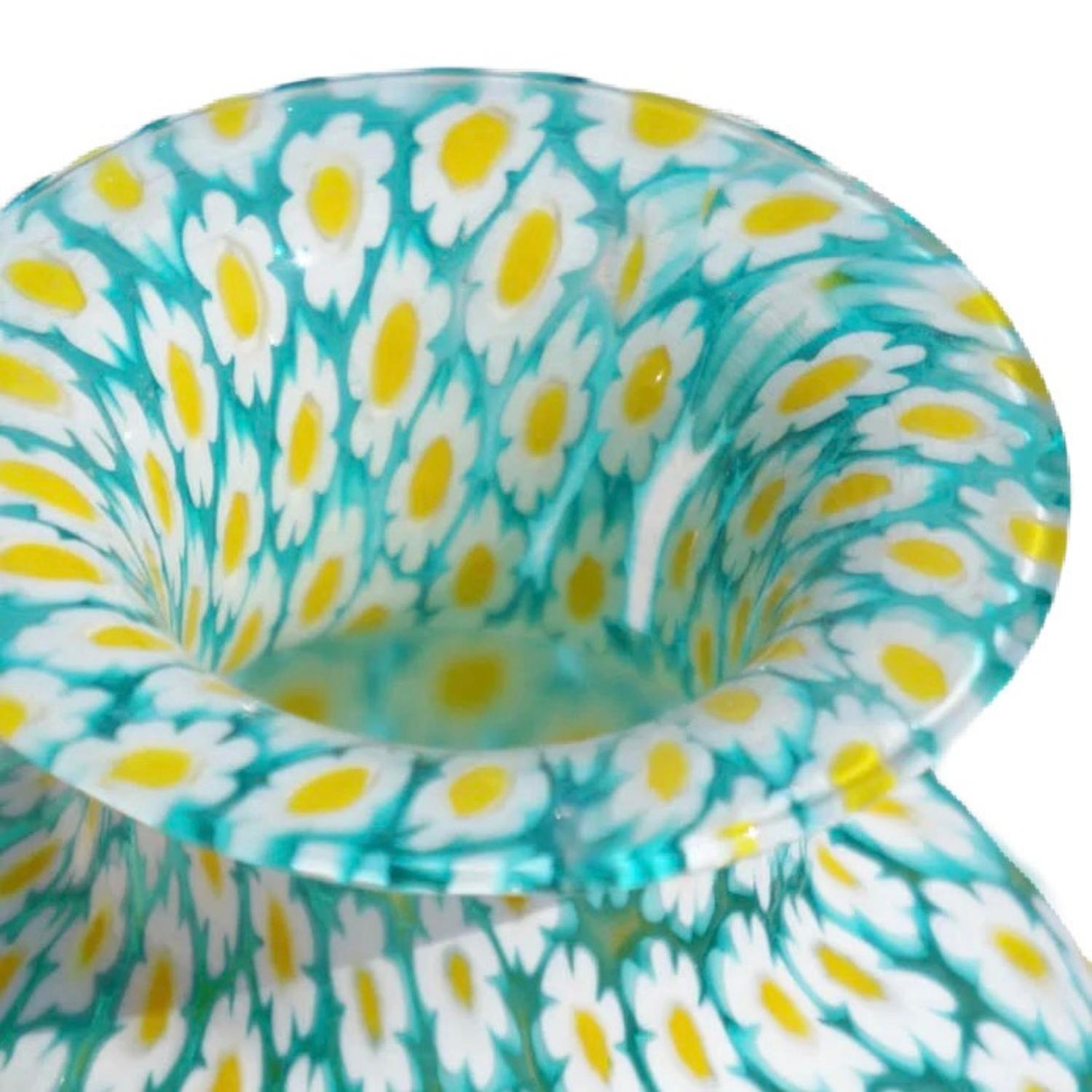 Daisy Murrina Millefiori Murano Glass Vase