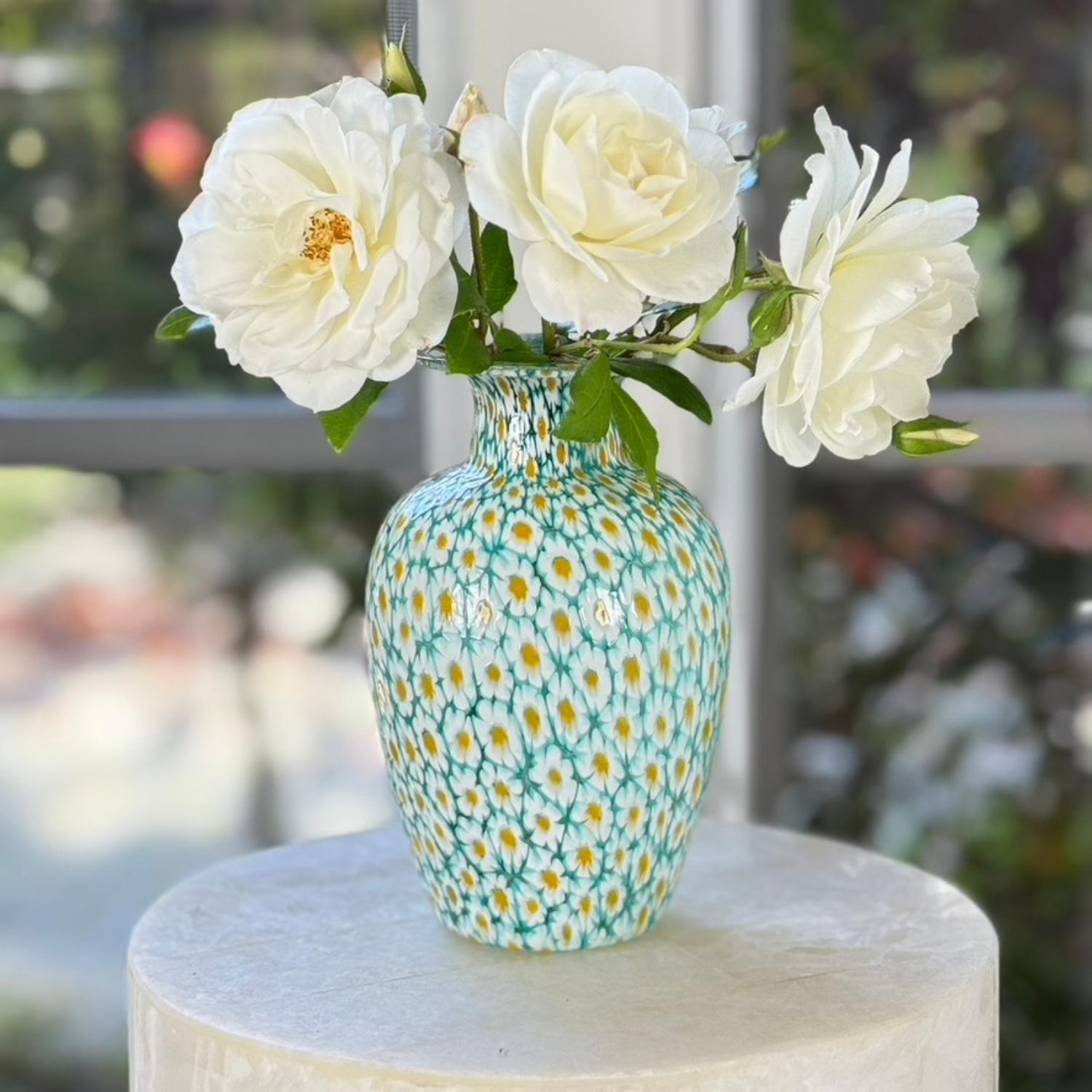 Daisy Murrina Millefiori Murano Glass Vase – Stang Design