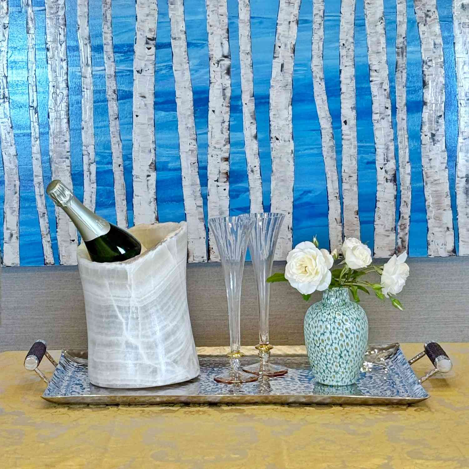 Daisy Murrina Millefiori Murano Glass Vase