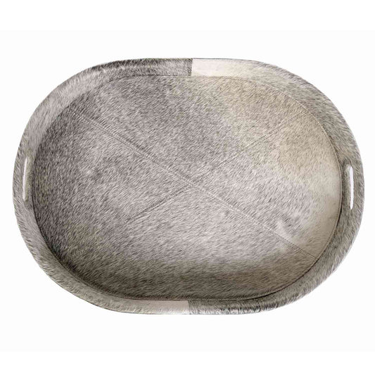 Hair-on-Hide Oval Trays - Set of 2