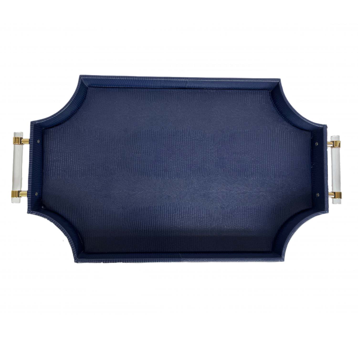Navy Snakeskin Tray