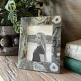 Load image into Gallery viewer, Rectangular frame in natural pastel grey agate, 5x7 inches
