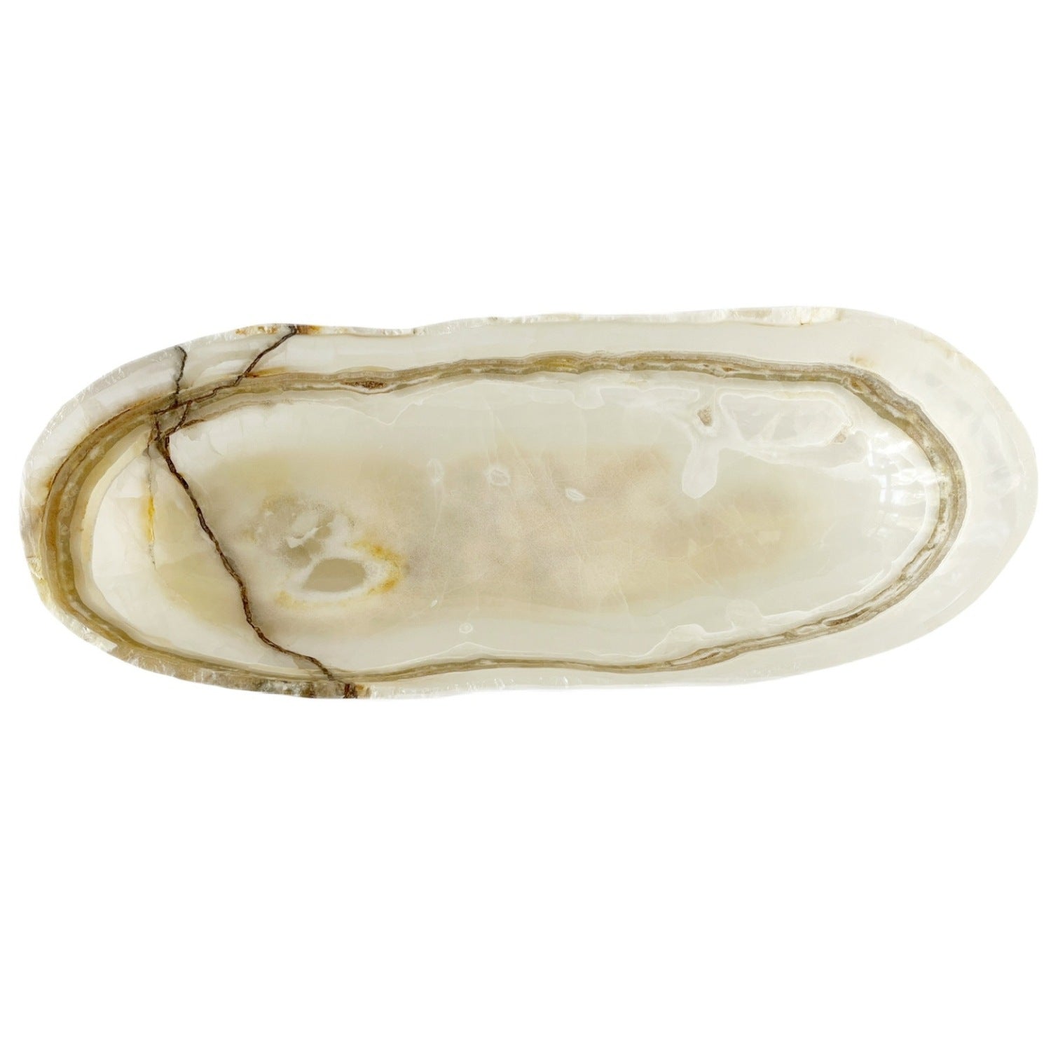 Banded Onyx Canoe (No. 1)
