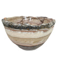 Load image into Gallery viewer, Red, Beige, Brown Layered Onyx Bowl
